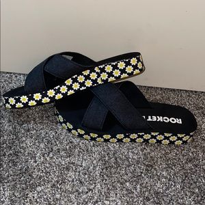 Urban Outfitters Platform Daisy Sandal